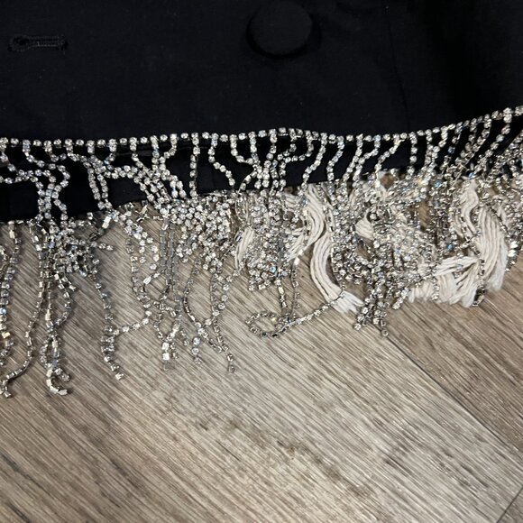 NWOT Culpos x INC Cropped Rhinestone Blazer small - Picture 11 of 15